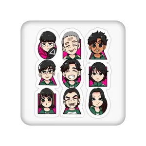 زیر لیوانی مدل Squid Game کد 2268