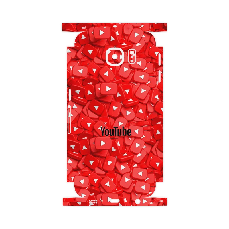 برچسب پوششی ماهوت مدل Youtube-FullSkin مناسب برای گوشی موبایل سامسونگ Galaxy S6 Edge