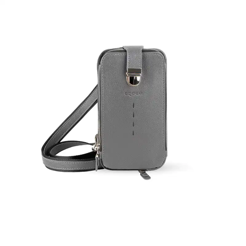 کیف گردنی چرم کروکو مدل mehrab