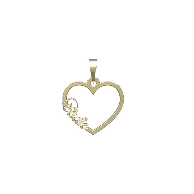 آویز گردنبند طلا 18 عیار زنانه مدوپد مدل اسم بدیع badie کد PB1-10651