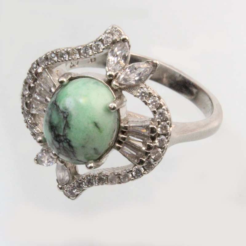 انگشتر زنانه مدل فیروزه مس واریسیت