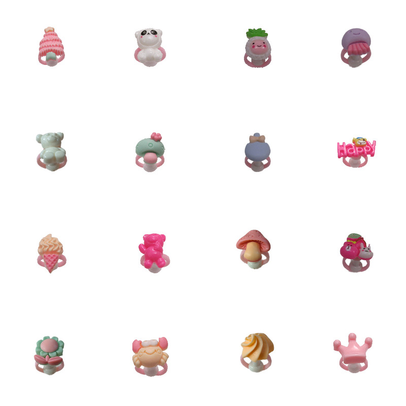 انگشتر دخترانه مدل رویایی کد ak1 مجموعه 16 عددی