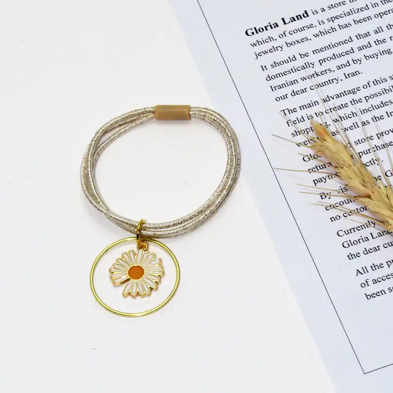 کش مو زنانه مدل بابونه کد G_Lnd_290