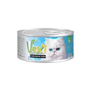 کنسرو گربه وکسی مدل مرغ و ماهی وزن 110 گرم
