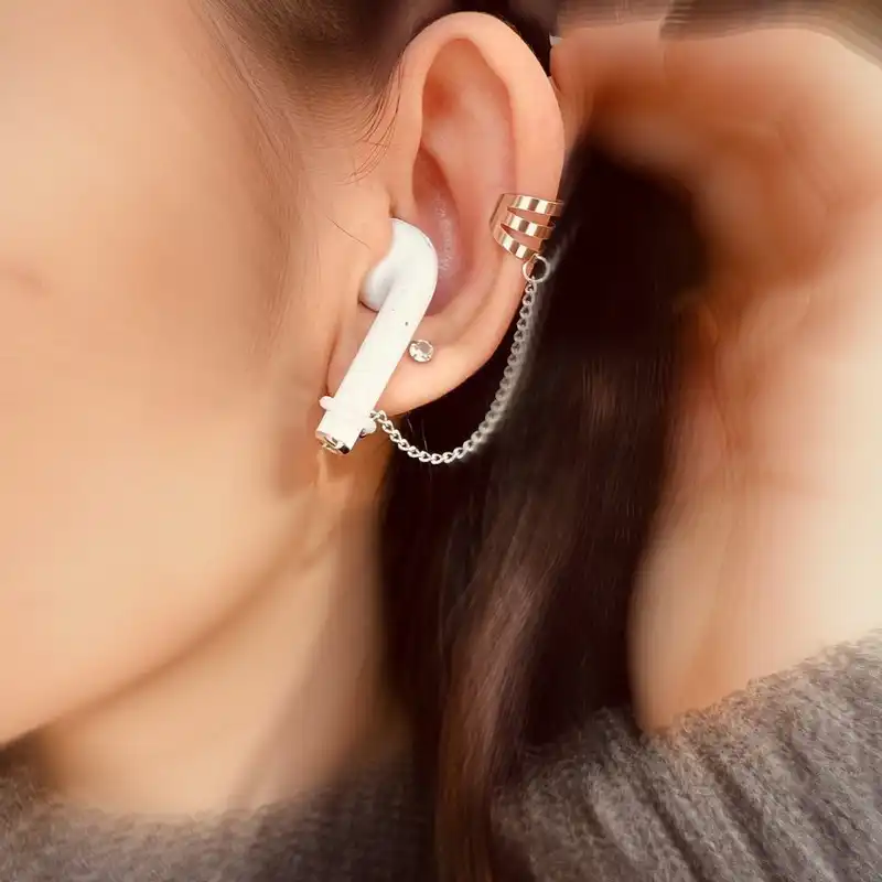 پیرسینگ گوش مدل آویز نگهدارنده سه خط