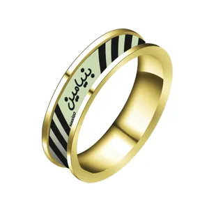 انگشتر ناکسیگو مدل شب تاب طرح بنیامین کد RT15170