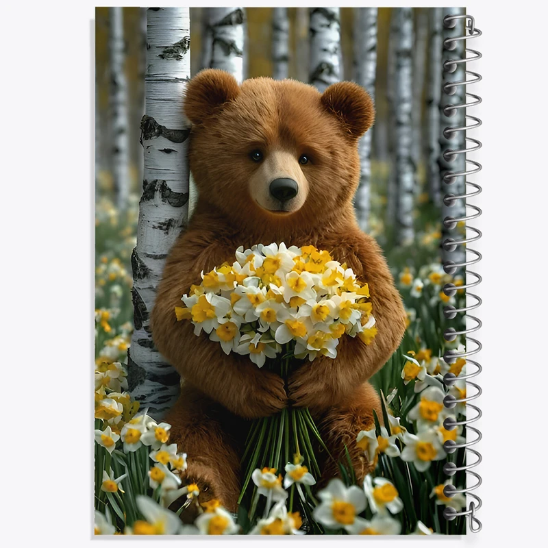 دفتر لیست خرید 50 برگ خندالو طرح خرس بامزه کد F8111