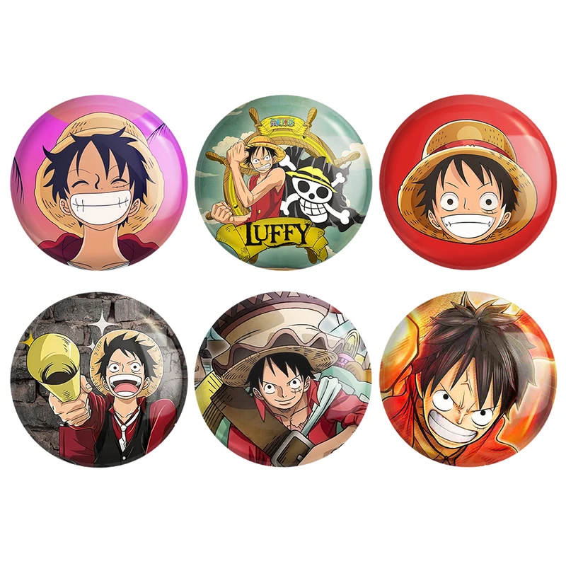 مگنت خندالو مدل انیمه وان پیس One Piece کد 379A مجموعه 6 عددی