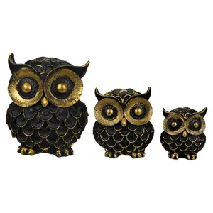 مجسمه طرح جغد کد 2  مجموعه 3 عددی