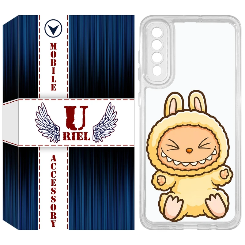 کاور یوریل مدل Clear کد 135 طرح لبوبو Labubu مناسب برای گوشی موبایل سامسونگ Galaxy A50 / A50S / A30S