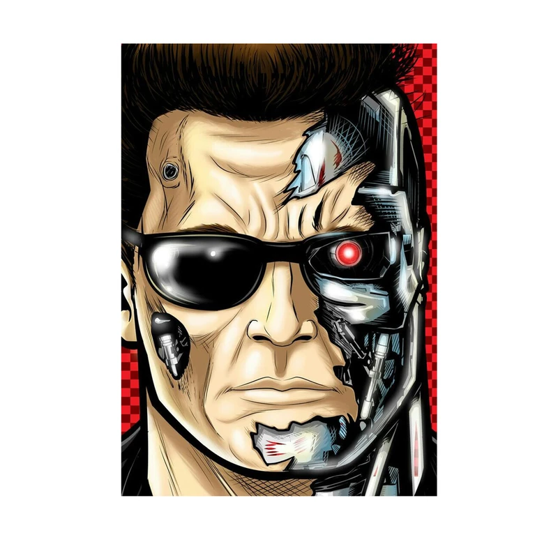  استیکر لپ تاپ و موبایل مدل سریال طرح ترمینییاتور نابودگر Terminator T800 کد 4331