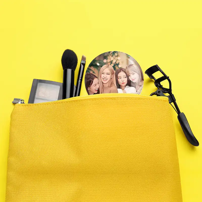 آینه جیبی خندالو مدل گروه بلک پینک Black Pink کد 2807