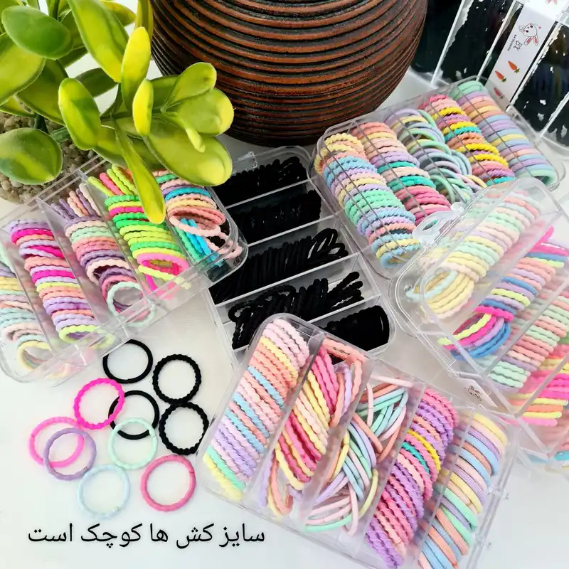 کش مو زنانه مدل لیزری مینی قیطانی کد brg 2626 بسته 100 عددی