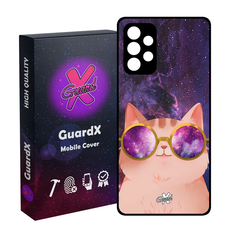 کاور گارد ایکس طرح Cat مدل Glass10078 مناسب برای گوشی موبایل سامسونگ Galaxy A73