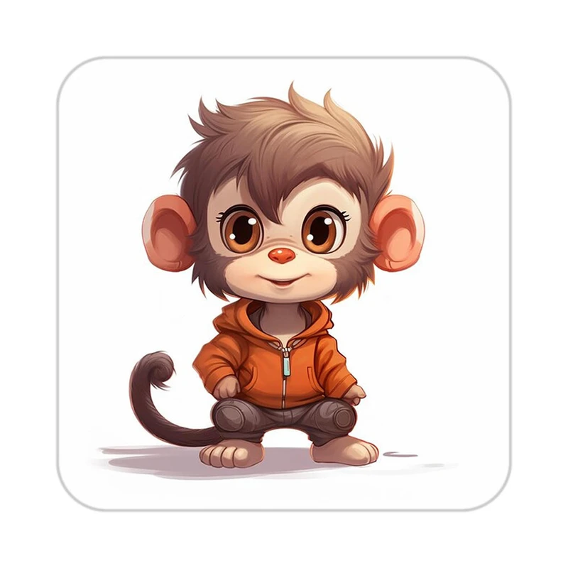 زیر لیوانی کاکتی طرح حیوانات کارتونی مدل mp28179