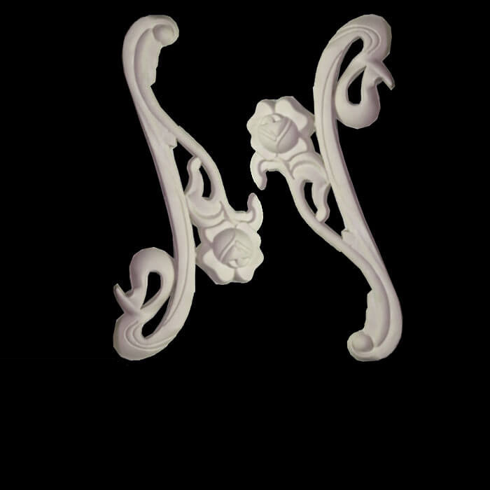 ابزار پیش ساخته مدل گل موتیف جفتی پی وی سی کد 189 بسته 2 عددی