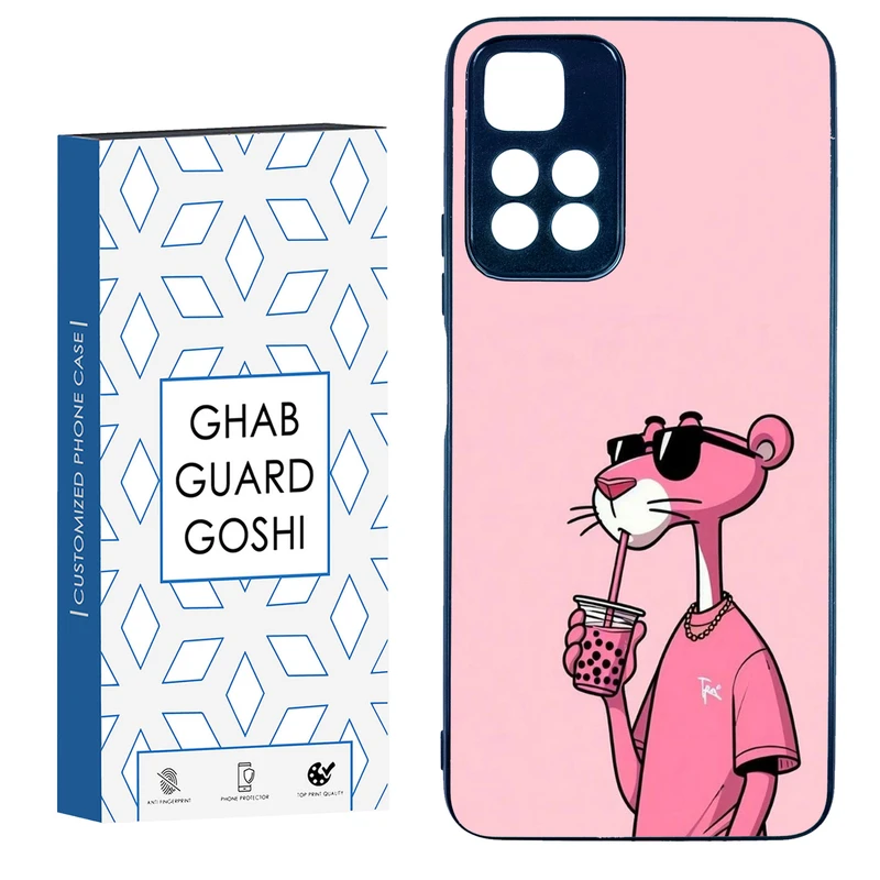 کاور قاب گارد گوشی طرح پلنگ صورتی کد TPU-213 مناسب برای گوشی موبایل شیائومی Redmi Note 11 Pro Plus 5G