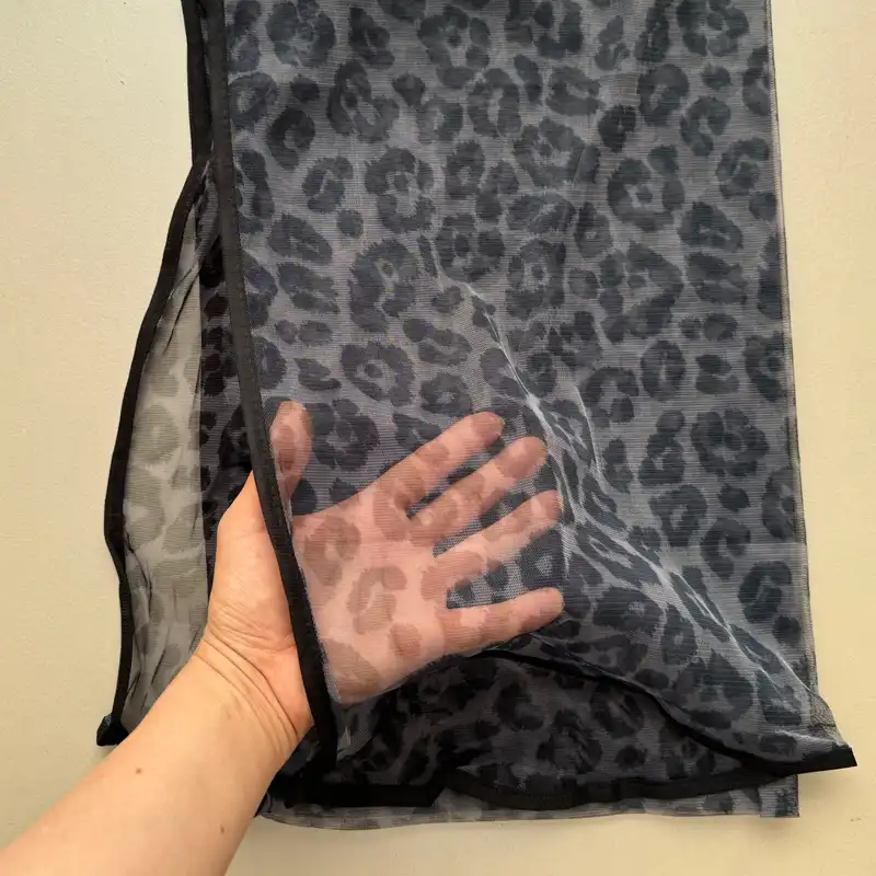 شال زنانه مدل توری پلنگی تابستانی کد 3