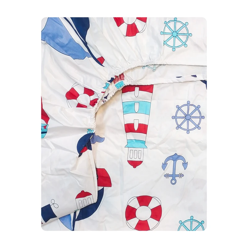 ملحفه کودک آدنو مدل Sailor کد FI21 سایز 70x135 سانتی متر