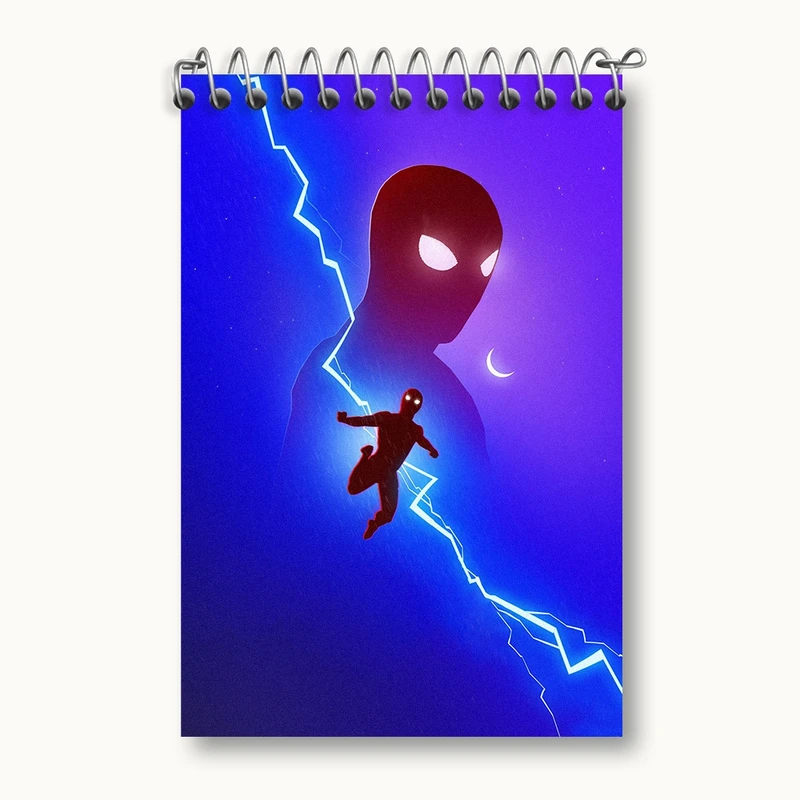 دفتر یادداشت 50 برگ خندالو مدل مرد عنکبوتی (Spider Man) کد F1823