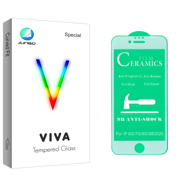 محافظ صفحه نمایش سرامیکی جانبو مدل Viva Glass مناسب برای گوشی موبایل اپل Iphone SE 2020 / 6 / 6S / 7 / 8