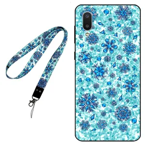 Megafone Snow Flake 0014 Cover For Samsung Galaxy A02 Mobile Neckband 