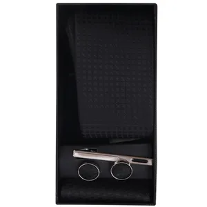 ست کراوات و دستمال جیب و دکمه سردست مردانه مدل PJ-110155