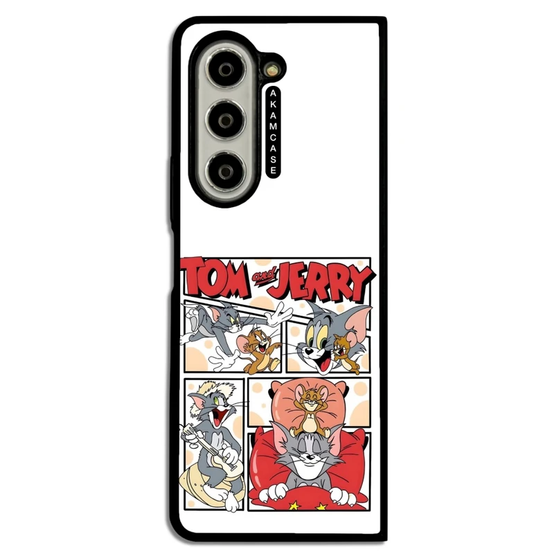 کاور آکام مدل AMC-WSGZFOLD5-TOM & JERRY13 مناسب برای گوشی موبایل سامسونگ Galaxy Z Fold 5