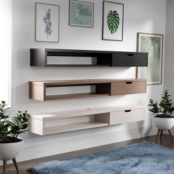 میز تلویزیون دیواری مدل dlf mirror