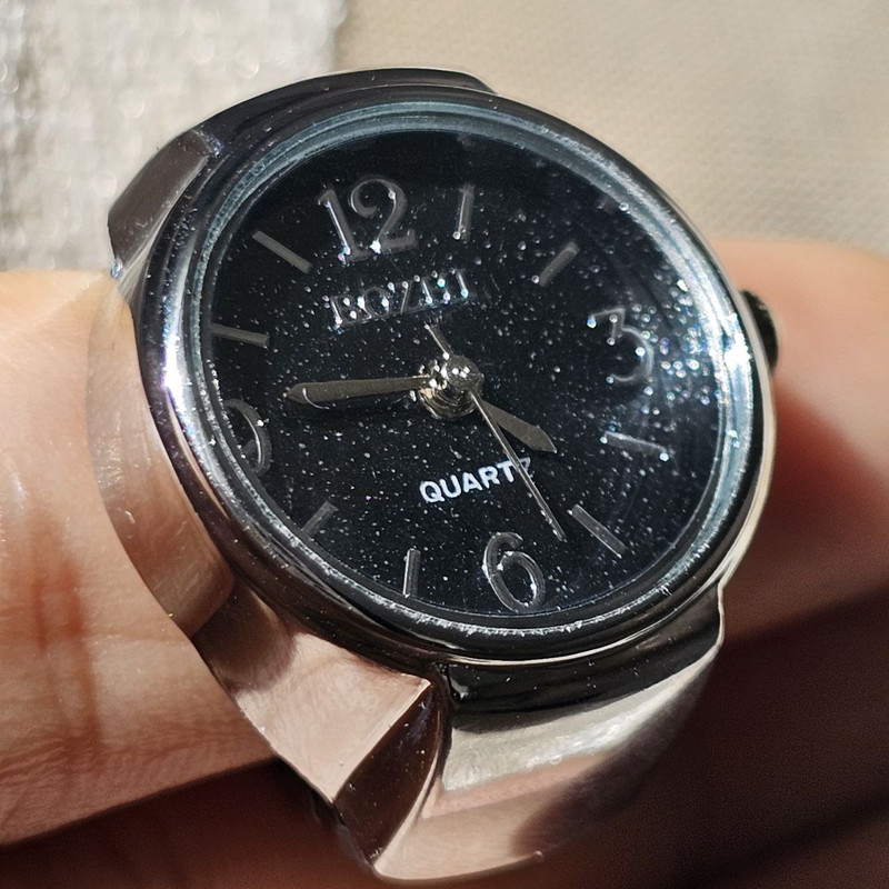 انگشتر مدل ساعت دار کد GL232