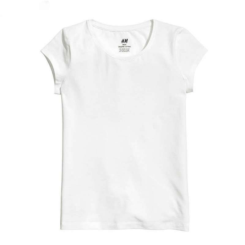 تی شرت آستین کوتاه دخترانه اچ اند ام مدل 0225784