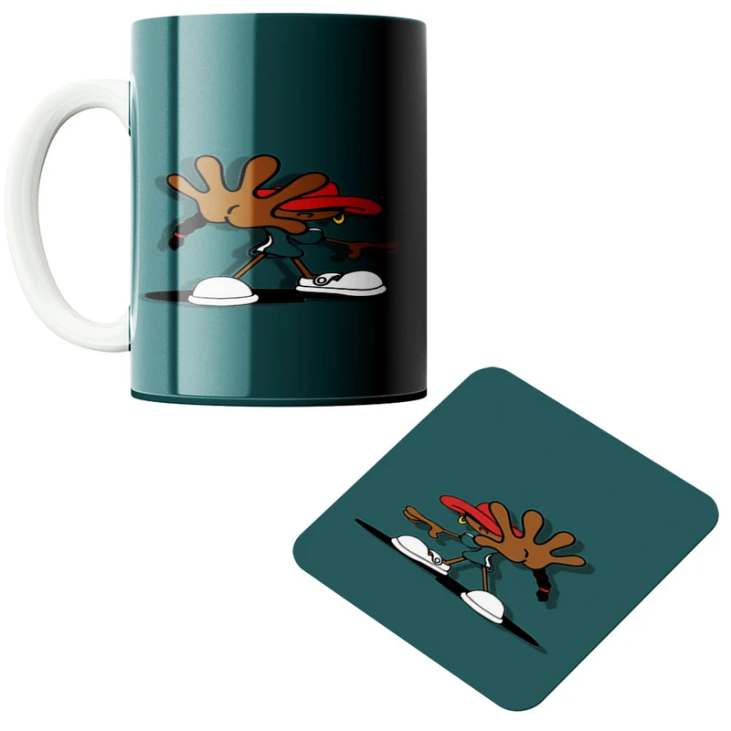 ماگ پادآفرین مدل کاراکتر کد 413 به همراه زیر لیوانی 