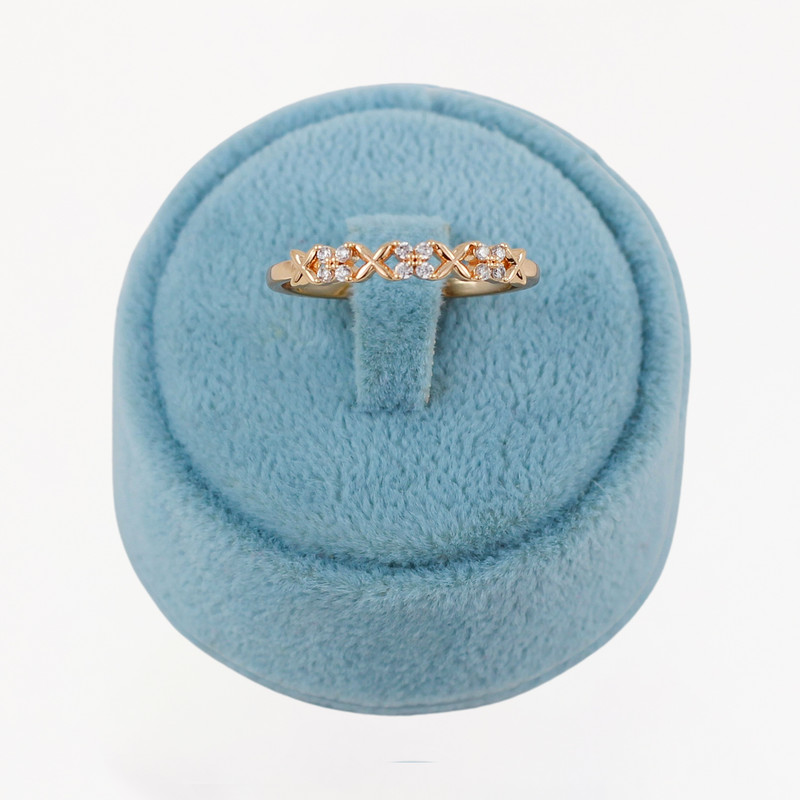 انگشتر زنانه ژوپینگ مدل گل کد AAE512