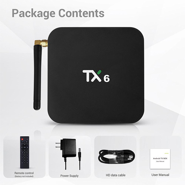 اندروید باکس مدل TX6 Dual WIFI 4/32