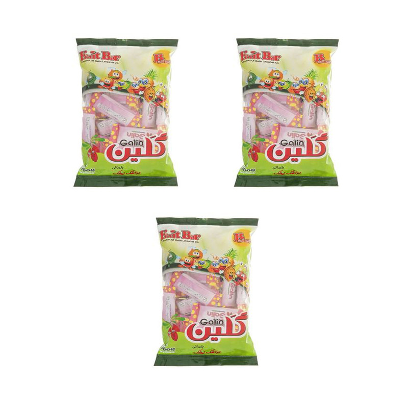 لواشک پذیرایی گلین با طعم زرشک - 300 گرم بسته 3 عددی