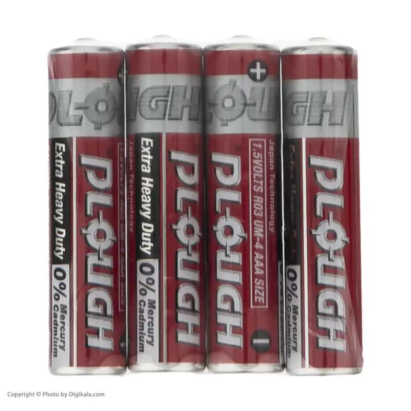 باتری نیم قلمی پی لاو مدل R03-UM4 بسته 4 عددی