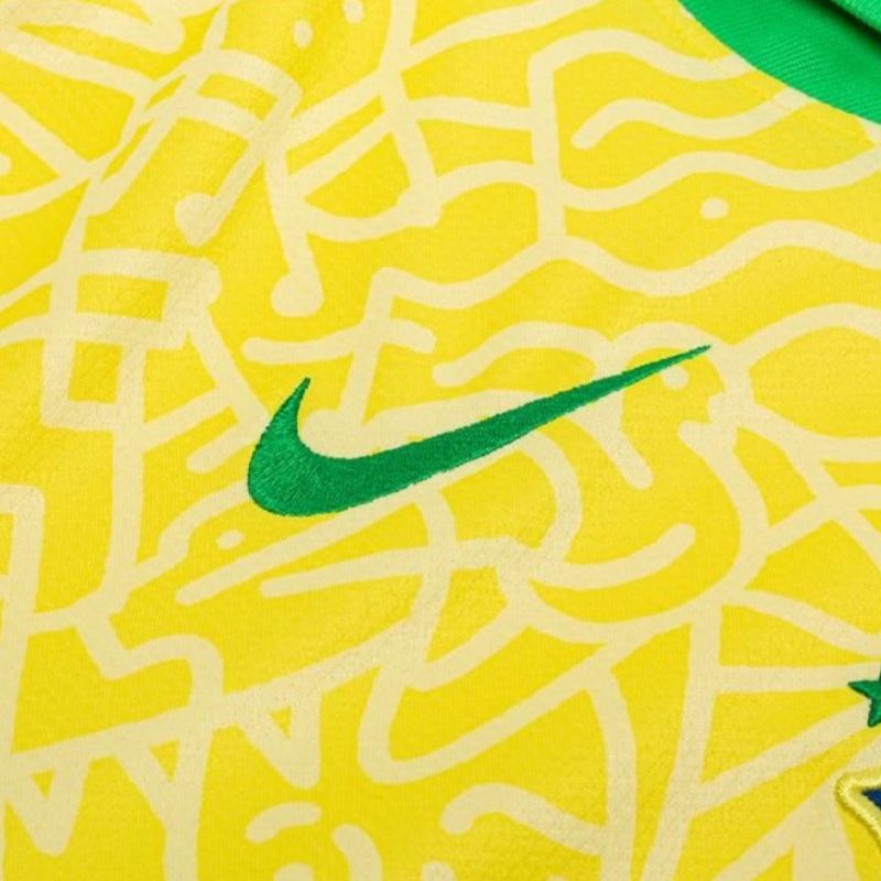 تی شرت آستین کوتاه ورزشی مردانه مدل برزیل کد Home 2024 -  - 4