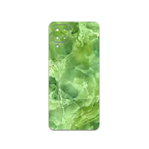 MAHOOT Green-Crystal-Marble Cover Sticker for Samsung Galaxy F12