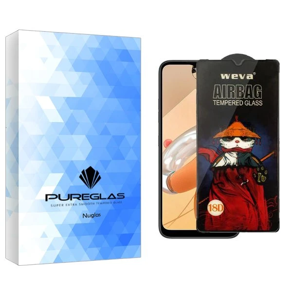 محافظ صفحه نمایش پیور گلس مدل NueGlas Airbag مناسب برای گوشی موبایل ال جی K41s