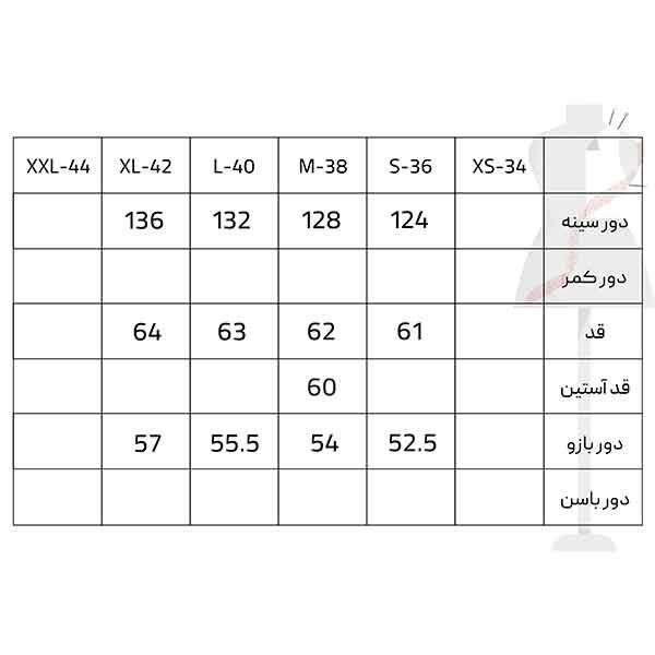 کاپشن زنانه سرژه مدل 219129 یشمی -  - 5