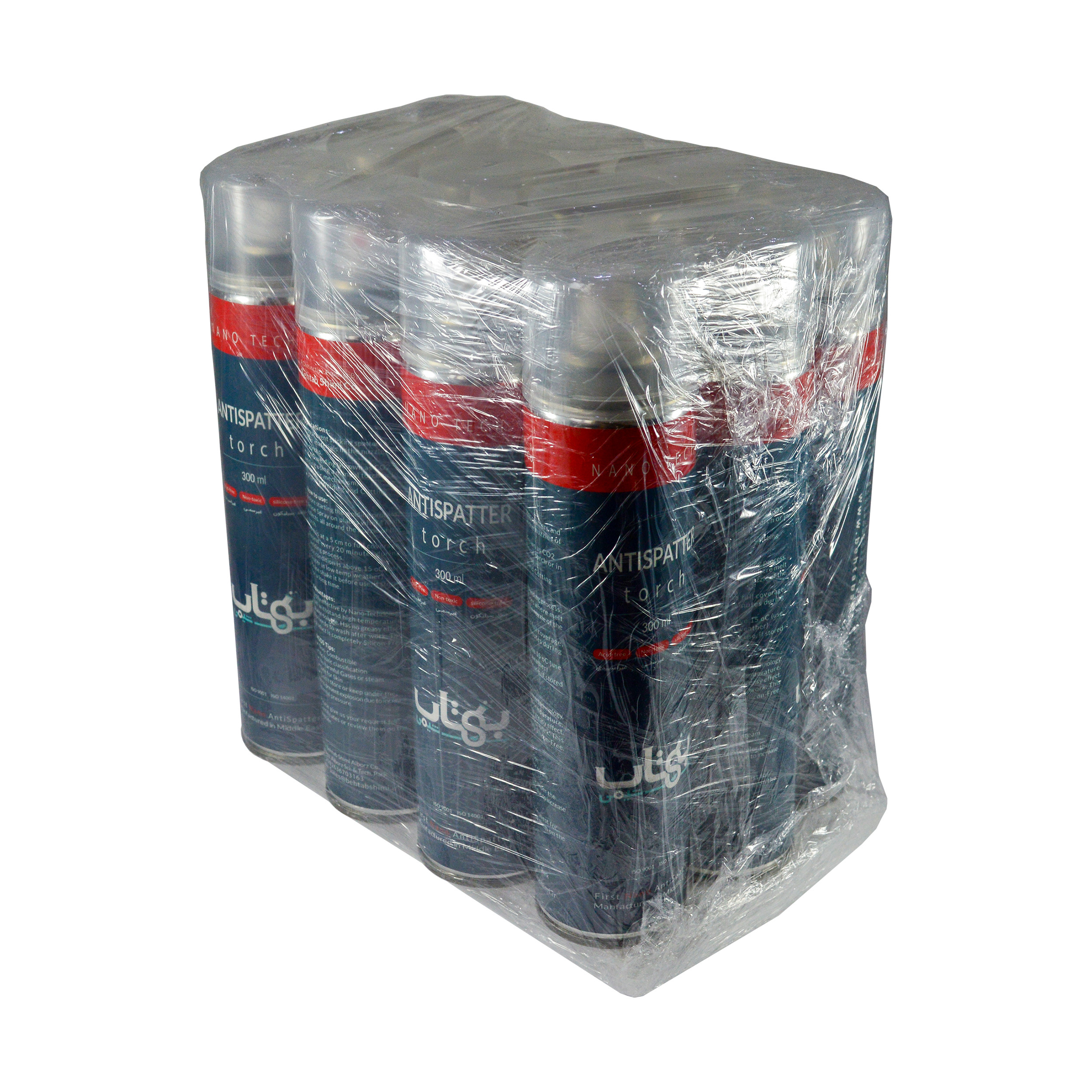 اسپری جوشکاری بهتاب شیمی مدل تورچ حجم 300 میلی لیتر بسته 12 عددی