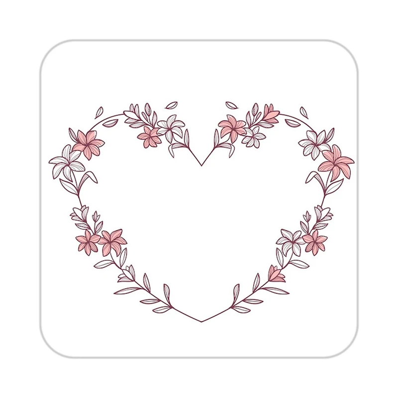 زیر لیوانی کاکتی طرح عاشقانه مدل mp37846