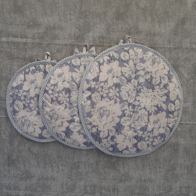 عکس شماره 4 : سرویس و ست لوازم پارچه ای آشپزخانه 13 پارچه مدل گل