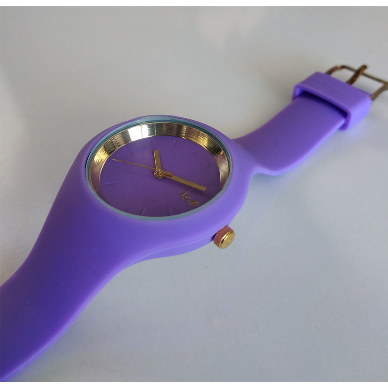 ساعت مچی عقربه ای دخترانه مدل بندسیلیکونی کد 53