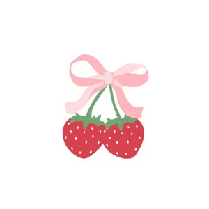 استیکر پارچه و لباس مدل Strawberry 