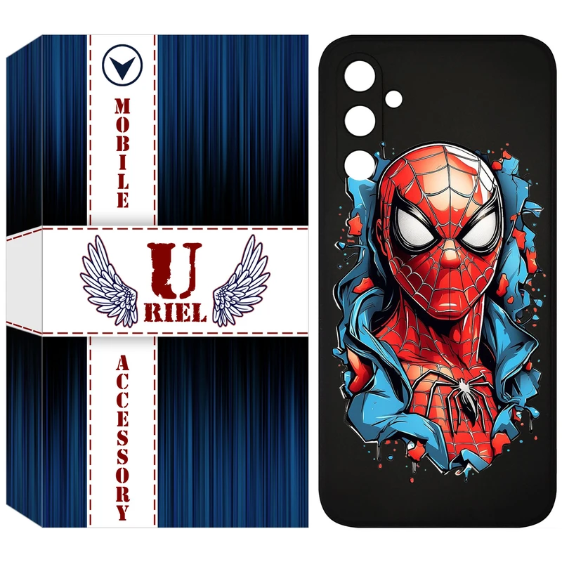 کاور یوریل مدل KSH کد 34 طرح اسپایدرمن مناسب برای گوشی موبایل سامسونگ Galaxy A54