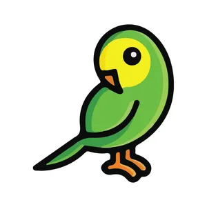 استیکر لپ تاپ طرح پرنده کد 461