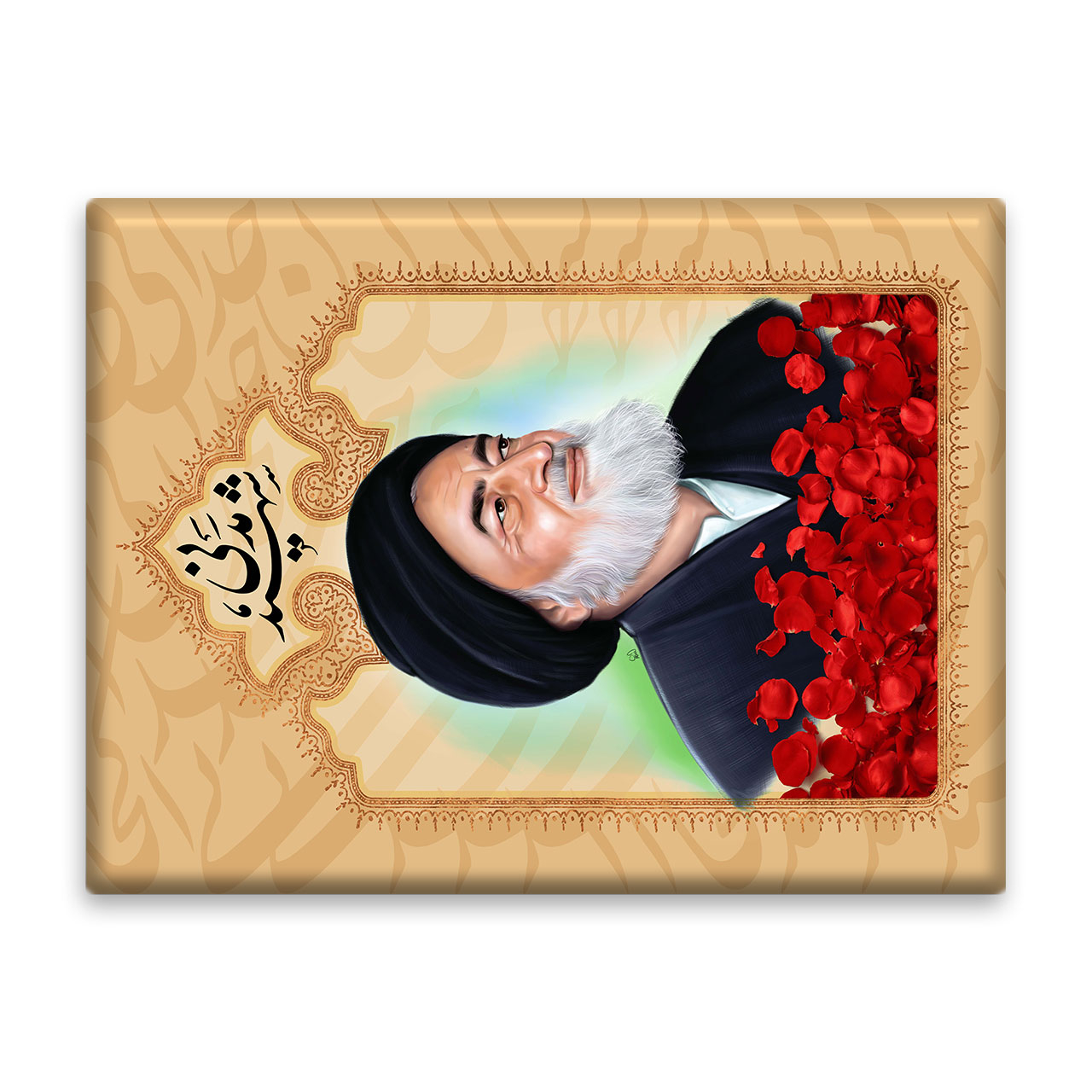 کاشی اطلس آبی طرح شهید مدنی   مدل T5330