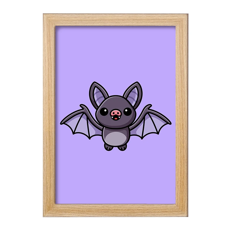 تابلو خندالو مدل حیوانات بامزه خفاش کد 28189