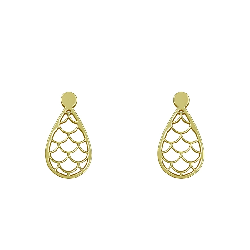 گوشواره میخی طلا 18 عیار زنانه نیکان گلد مدل NK 5689